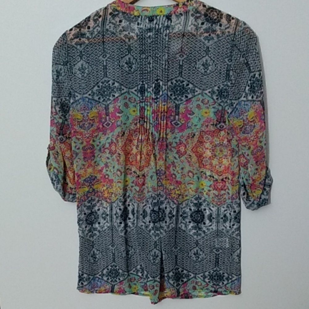 Daniel Rainn Multicolor Floral Boho Top - XS - Picture 8 of 8